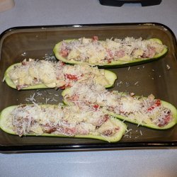 Bacon Stuffed Zucchini