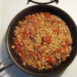 My Shrimp and Rice Skillet for One