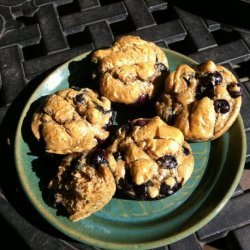 Easy Low-Carb Lemon Blueberry Nut Butter Muffins