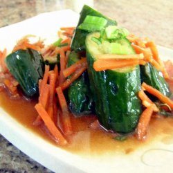 Japanese Pounded Cucumber Salad - Shojin Ryori