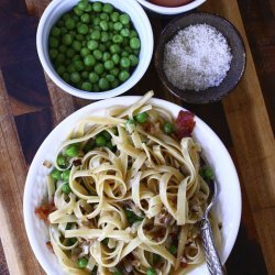 Peas and Pasta Carbonara