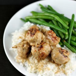 Meatball Rice and Gravy