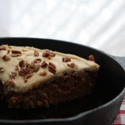 Skillet Apple Cake With Caramel Frosting