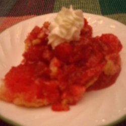 Strawberry Rhubarb Dump Cake