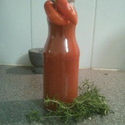 Red Hot Homemade Ghost Chile Hot Sauce