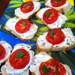 Open Face Tomato Sandwich