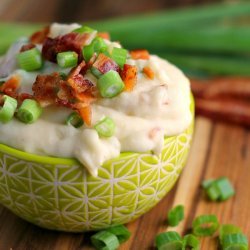 Three Cheese Bacon Mashed Potatoes