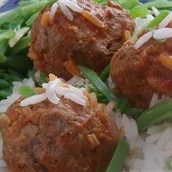 Slow Cooker Porcupine Meatballs With Peppers