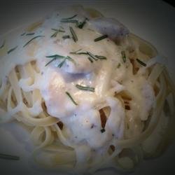 Lighter Chicken Fettuccine Alfredo