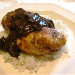 Chicken Marsala Over White Rice