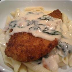 Chicken with Prosciutto Spinach Cream Sauce