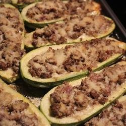 Stuffed Zucchini Boats with Meat