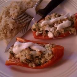 Dila's Chicken-Stuffed Peppers