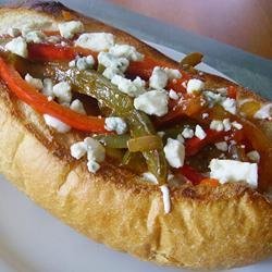 Buffalo Chicken Sausage and Pepper Sandwich