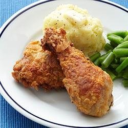 Southern-Style Fried Chicken with Garlic Mashed Potatoes