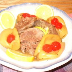 Marinated Leg of Lamb Cooked With Lemon & Apple Juice