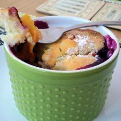 Apricot-Blueberry Cobbler