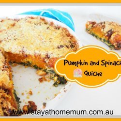 Spinach Pumpkin Quiche