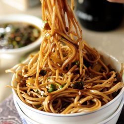 Soba Noodles With Sweet Ginger Scallion Sauce