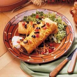 Beef and Bean Chimichangas