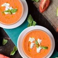 Tomato Watermelon Gazpacho