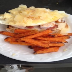 Open Chicken and Egg Sandwich