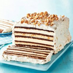 Chocolate-Peanut Butter Ice Cream Sandwich Cake