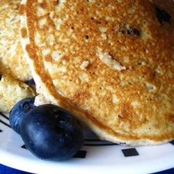 Mom's Oatmeal Blueberry Pancakes