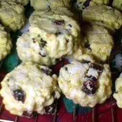 Cranberry Eggnog Cornbread Scones