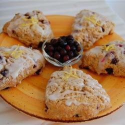 Huckleberry-Lemon Scones