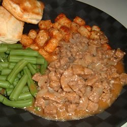 Sausages in Onion Gravy