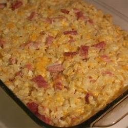 Cheesy Ham Potato Bake