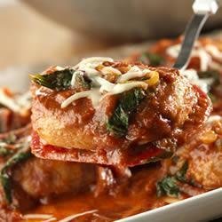 Skillet Pork Chops Florentine