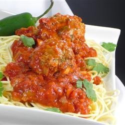 Mexican-Style Spaghetti and Meatballs