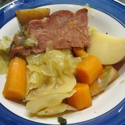 Slow Cooker New England Boiled Dinner