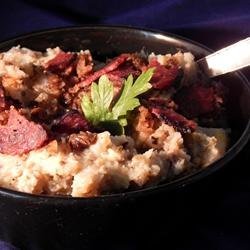 Garlic Mashed Potatoes with Eggplant