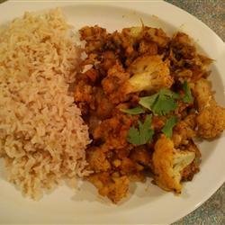 Cauliflower and Potato Stir-Fry - East Indian Recipe