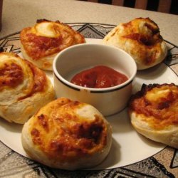 No-Knead Pizza Rolls (Pepperoni, Hawaiian or BBQ Chicken)