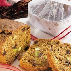 Pumpkin Rum Pistachio Loaf