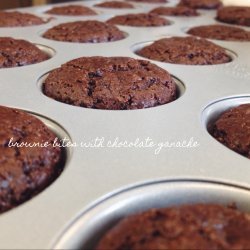 Brownie Bites With Chocolate Ganache