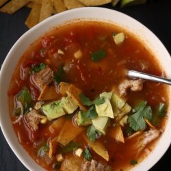 Easy Tortilla Soup W/ Chicken