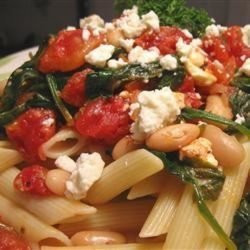 White Beans and Tomato Pasta