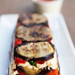 Eggplant and Red Pepper Terrine