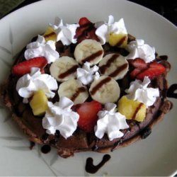 Banana Split Waffles (Vegan)