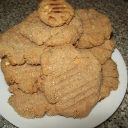 Chewey but Not Goey Peanut Butter Cookies