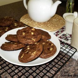 Triple Chocolate Chunk Cookies