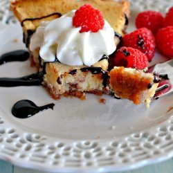 Raspberry Swirl Cheesecake Pie