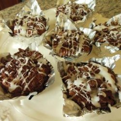 Dark Chocolate Cream Cheese Crumb Muffins #RSC