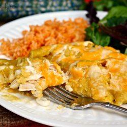 Green Chile Chicken Enchiladas