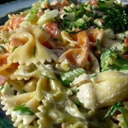 Tuxedo Bow-Tie Pasta Salad for Picnics and Potlucks